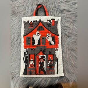 Vintage Homemade Spooky Haunted House Kids Trick or Treat Bag